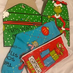 McDonald’s Grinch Themed BLUE Socks -Adult One size
BOX +open bag included  
New